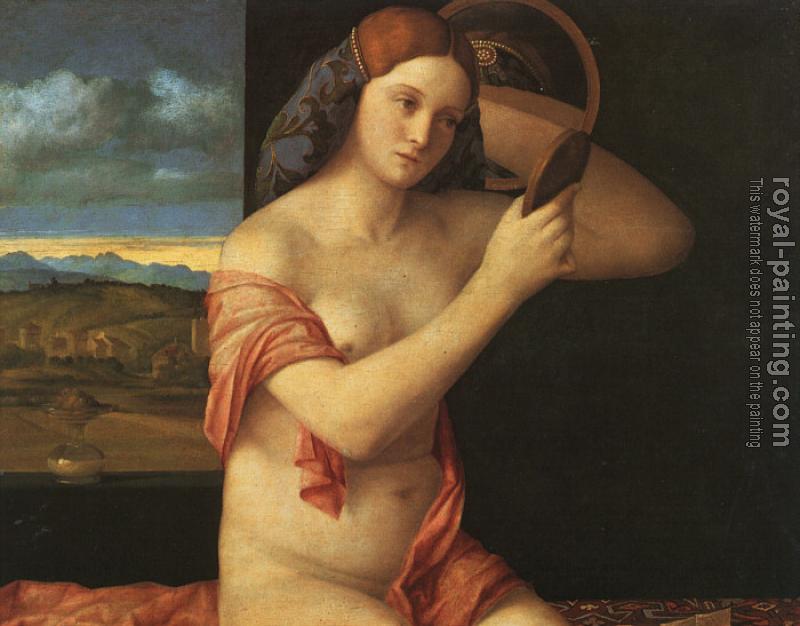 Giovanni Bellini : Naked Young Woman in Front of the Mirror